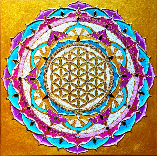 Mandala 'Blume der Unendlichkeit'